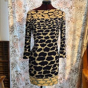 Diane Von Furstenberg Patterned Long Sleeve Dress